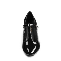 T-Strap Mary Jane Pumps with Chunky Heel