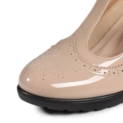 T-Strap Round Toe Pumps