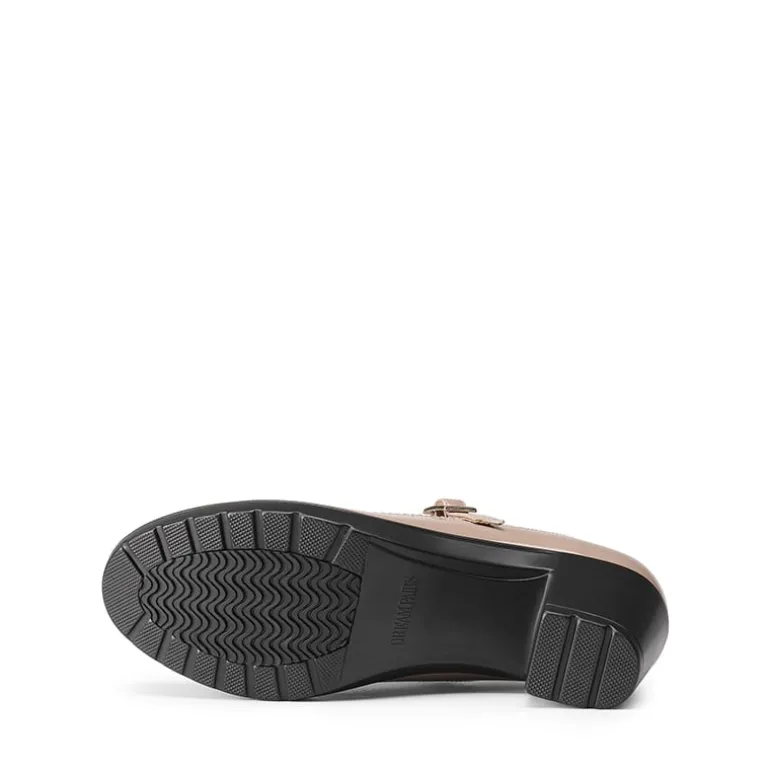 T-Strap Round Toe Pumps