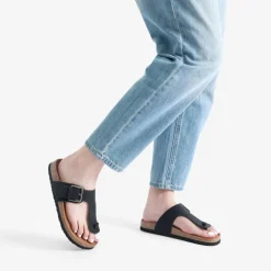 T-Strap Thong Flat Sandals