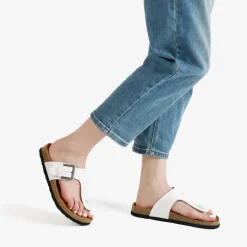 T-Strap Thong Flat Sandals