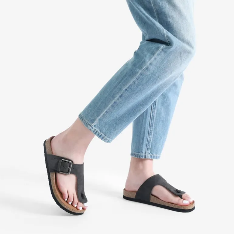 T-Strap Thong Flat Sandals