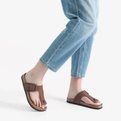 T-Strap Thong Flat Sandals
