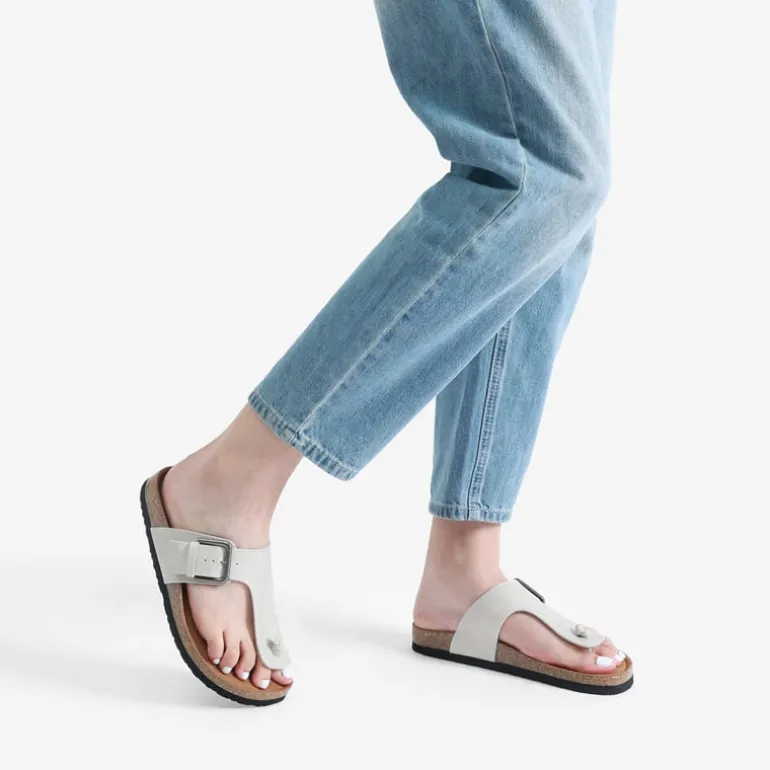 T-Strap Thong Flat Sandals