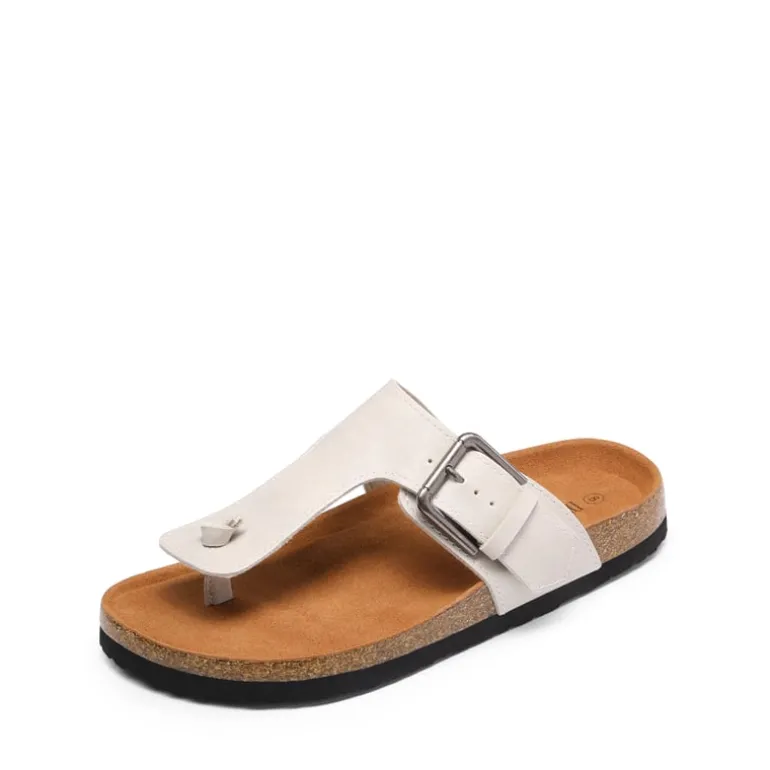 T-Strap Thong Flat Sandals