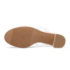 Two Strap Chunky Heel Sandals