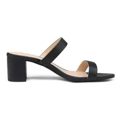 Two Strap Chunky Heel Sandals