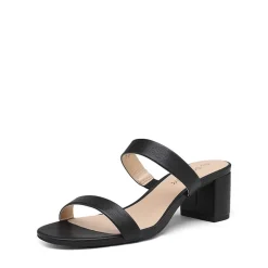 Two Strap Chunky Heel Sandals