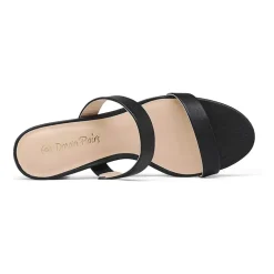 Two Strap Chunky Heel Sandals