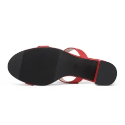 Two Strap Chunky Heel Sandals