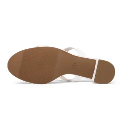 Two Strap Chunky Heel Sandals