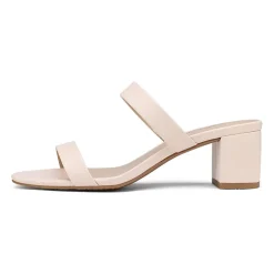 Two Strap Chunky Heel Sandals