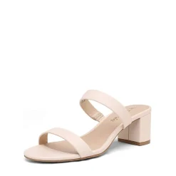 Two Strap Chunky Heel Sandals