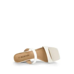 Two Strap Slip-On Wedge Sandals