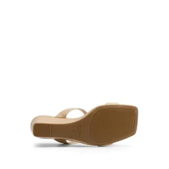 Two Strap Slip-On Wedge Sandals