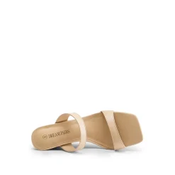 Two Strap Slip-On Wedge Sandals