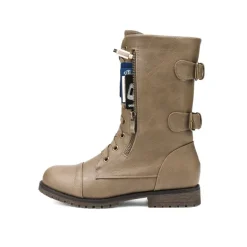 Utilitarian Ankle Mid Calf Combat Boots