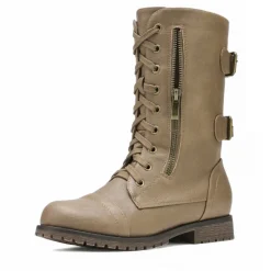 Utilitarian Ankle Mid Calf Combat Boots
