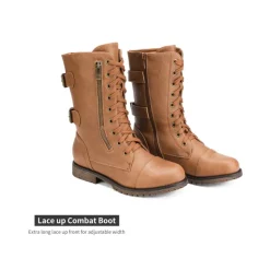 Utilitarian Ankle Mid Calf Combat Boots