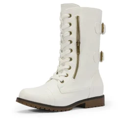 Utilitarian Ankle Mid Calf Combat Boots