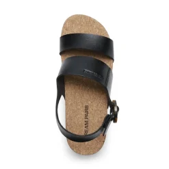 Vegan Leather Arch Support Platform Sandals