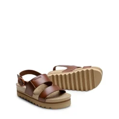 Vegan Leather Arch Support Platform Sandals
