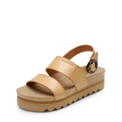 Vegan Leather Arch Support Platform Sandals