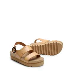 Vegan Leather Arch Support Platform Sandals