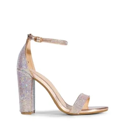 Vegan Leather Chunky Heel Sandals
