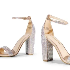 Vegan Leather Chunky Heel Sandals