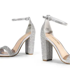 Vegan Leather Chunky Heel Sandals
