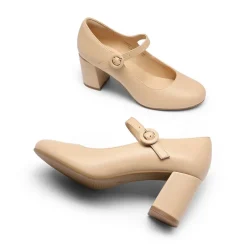 Vegan Leather Mary Jane Pumps