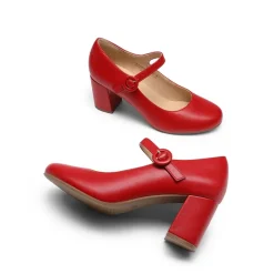 Vegan Leather Mary Jane Pumps