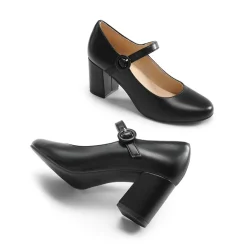 Vegan Leather Mary Jane Pumps