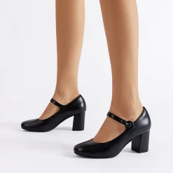 Vegan Leather Mary Jane Pumps