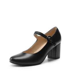 Vegan Leather Mary Jane Pumps