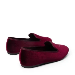 Velvet Embroidery Flats