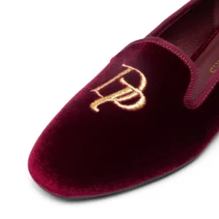 Velvet Embroidery Flats