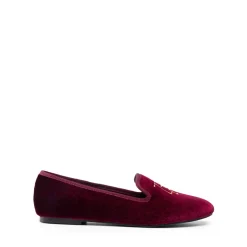 Velvet Embroidery Flats