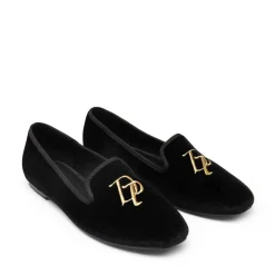 Velvet Embroidery Flats