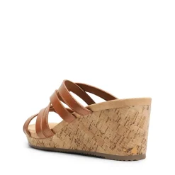 Velvety Layer Strappy Wedge Sandals