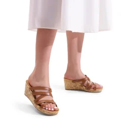Velvety Layer Strappy Wedge Sandals
