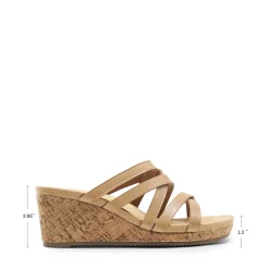 Velvety Layer Strappy Wedge Sandals
