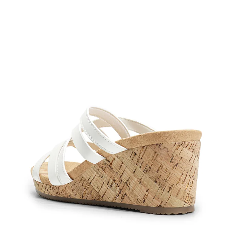 Velvety Layer Strappy Wedge Sandals