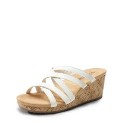 Velvety Layer Strappy Wedge Sandals