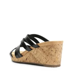 Velvety Layer Strappy Wedge Sandals