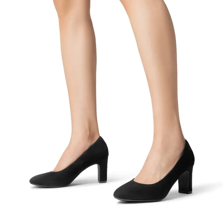 Versatile Classic Round Toe Block Heel Pumps