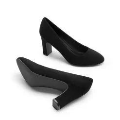 Versatile Classic Round Toe Block Heel Pumps