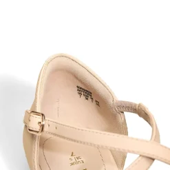 V-shaped Cutout Low Wedge Flats