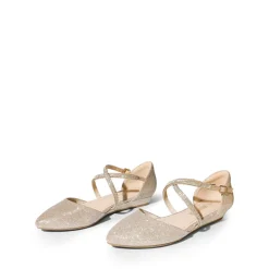 V-shaped Cutout Low Wedge Flats